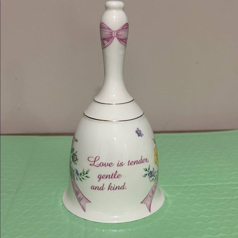 Vintage 1990 A Summit Collection Exclusive Floral Decorative Bell